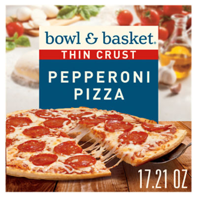 Bowl & Basket Thin Crust Pepperoni Pizza, 17.2 oz
