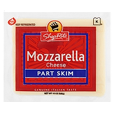 ShopRite Mozzarella - Part Skim, 12 Ounce