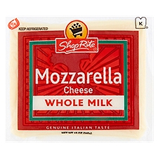 ShopRite Mozzarella - Whole Milk, 12 Ounce