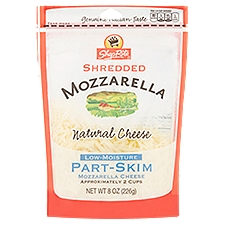 ShopRite Shredded Mozzarella - Part Skim, 8 Ounce