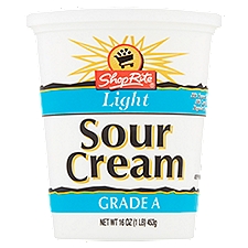ShopRite Sour Cream - Light, 16 Ounce