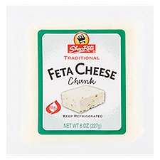 ShopRite Traditional Chunk Feta Cheese, 8 oz, 8 Ounce