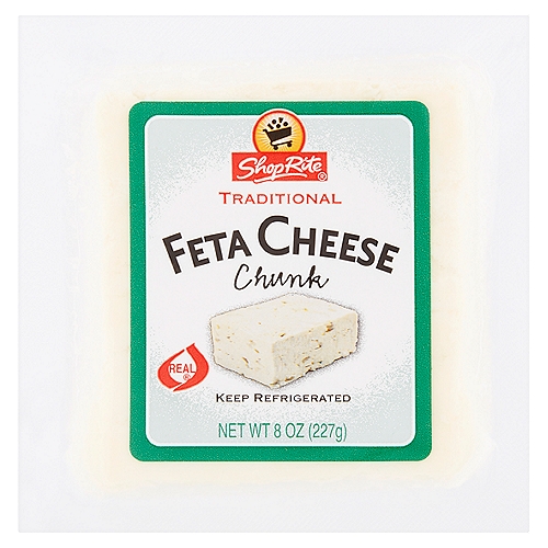 ShopRite Traditional Chunk Feta Cheese, 8 oz