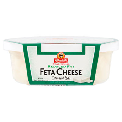 ShopRite Traditional Reduced Fat Crumbled Feta Cheese, 4 oz, 4 Ounce