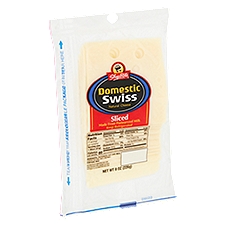 ShopRite Sliced Domestic Swiss Natural, Cheese, 8 Ounce