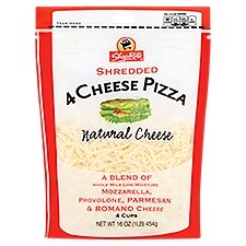 ShopRite Shredded 4 Cheese Pizza Cheese, 16 Ounce