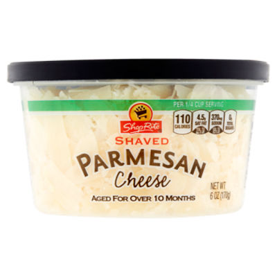 ShopRite Shaved Parmesan Cheese, 6 oz