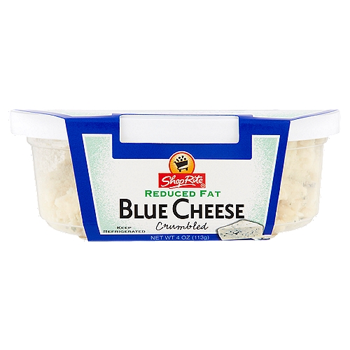 ShopRite Reduced Fat Crumbled Blue Cheese, 4 oz