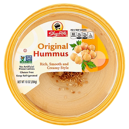 ShopRite Original Hummus, 10 oz
