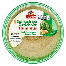 ShopRite Spinach and Artichoke, Hummus, 10 Ounce