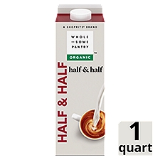 Wholesome Pantry Organic Half & Half, one quart