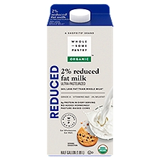Wholesome Pantry Organic 2% Reduced Fat, Milk, 64 Fluid ounce