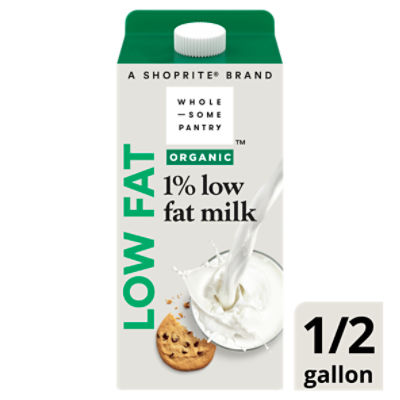 Great Value 1% Low-Fat Milk, Half Gallon, 64 fl oz