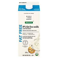 Wholesome Pantry Organic Milk, 0% Fat Free, 64 Fluid ounce