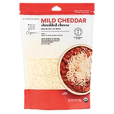 Wholesome Pantry Organic Mild Cheddar Shredded Cheese, 6 oz, 6 Ounce