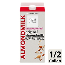Wholesome Pantry Unsweetened Original, Almondmilk, 64 Fluid ounce