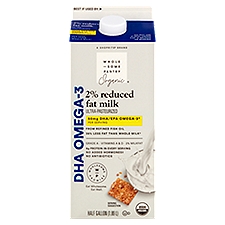 Wholesome Pantry Reduced Fat Milk DHA Omega-3, 0.5 Gallon