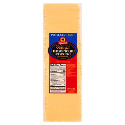 ShopRite Pre-Sliced Pasteurized Process Yellow American Cheese, 160 count, 5 lb