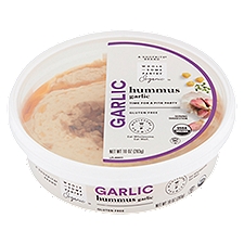 Wholesome Pantry Organic Hummus, Garlic, 10 Ounce