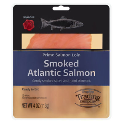 Shoprite Trading Company Smoked Atlantic Prime Salmon Loin, 4 oz, 4 Ounce