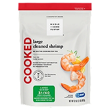 Wholesome Pantry Cooked and Cleaned Shrimp, Large, 32 Ounce