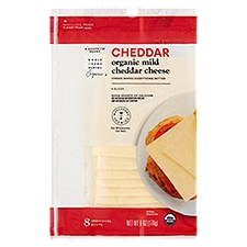 Wholesome Pantry Organic Mild Cheddar Cheese, 8 count, 6 oz