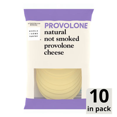 Wholesome Pantry Natural Not Smoked Provolone Cheese, 10 count, 8 oz