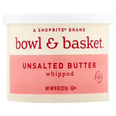Bowl & Basket Whipped Unsalted Butter, 8 oz, 8 Ounce