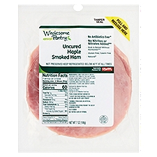 Wholesome Pantry Uncured Maple Smoked Ham, 7 oz