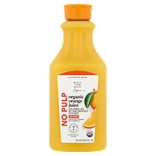 Wholesome Pantry Organic No Pulp 100% Orange, Juice, 52 Fluid ounce