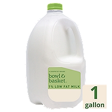 Bowl & Basket 1% Low Fat, Milk, 1 Gallon