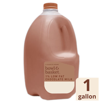 Bowl & Basket 1% Low Fat Chocolate Milk, one gallon, 1 Gallon
