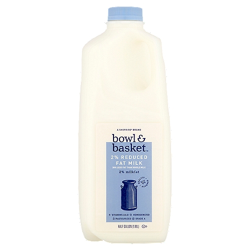 Bowl & Basket Reduced Fat Milk, half gallon