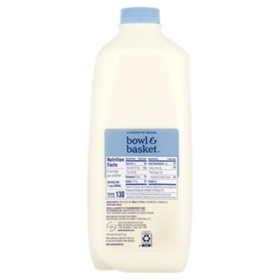 Bowl & Basket 2% Reduced Fat Milk, half gallon