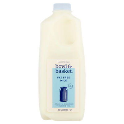 Bowl & Basket Bowl & Basket Fat Free Milk, half gallon, 0.5 Gallon 