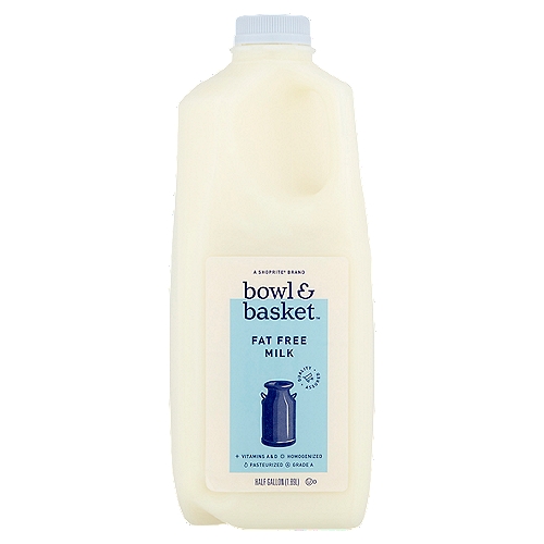 Bowl & Basket Fat Free Milk, half gallon