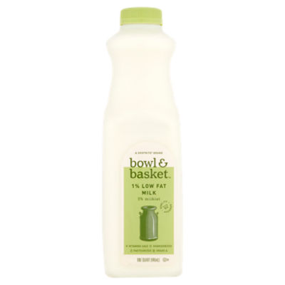 Bowl & Basket 1% Low Fat Milk, one quart