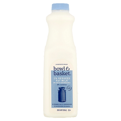 Bowl & Basket 2% Reduced Fat Milk, one quart
