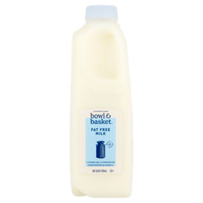 Bowl & Basket Bowl & Basket Fat Free Milk, one quart, 32 Fluid ounce 