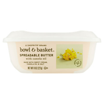 Bowl & Basket Spreadable Butter with Canola Oil, 8 oz, 8 Ounce
