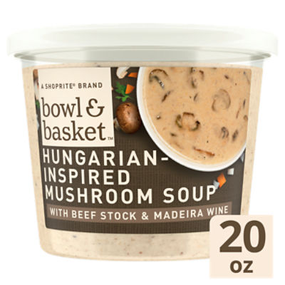 Bowl & Basket Hungarian-Inspired Mushroom Soup with Beef Stock & Madeira Wine, 20 oz, 20 Ounce
