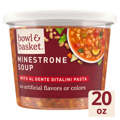 Bowl & Basket Minestrone Soup, 20 oz, 20 Ounce