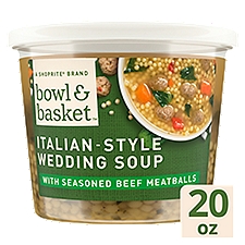 Bowl & Basket Italian-Style Wedding Soup with Seasoned Beef Meatballs, 20 oz, 20 Ounce