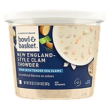 Bowl & Basket New England Clam Chowder Soup, 20 oz