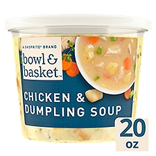 Bowl & Basket Chicken & Dumpling Soup with Dark & Light Meat Chicken, 20 oz