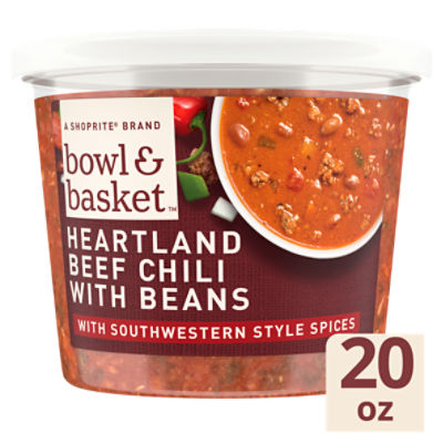 Bowl & Basket Heartland Beef Chili with Beans, 20 oz, 20 Ounce