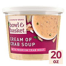 Bowl & Basket Cream of Crab Soup with Premium Crab Meat, 20 oz, 20 Ounce