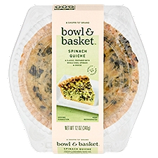 Bowl & Basket Spinach, Quiche, 12 Ounce