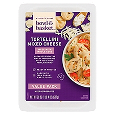 Bowl & Basket Mixed Cheese Tortellini Pasta Value Pack, 20 oz, 20 Ounce