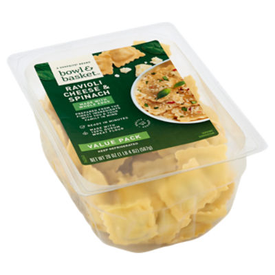 Bowl & Basket Cheese & Spinach Ravioli Pasta Value Pack, 20 oz